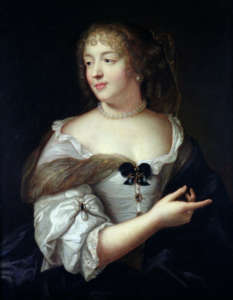 Retrato de Maria de Rabutin-Chantal, Madame de Sévigné (1626-96) de Claude Lefebvre