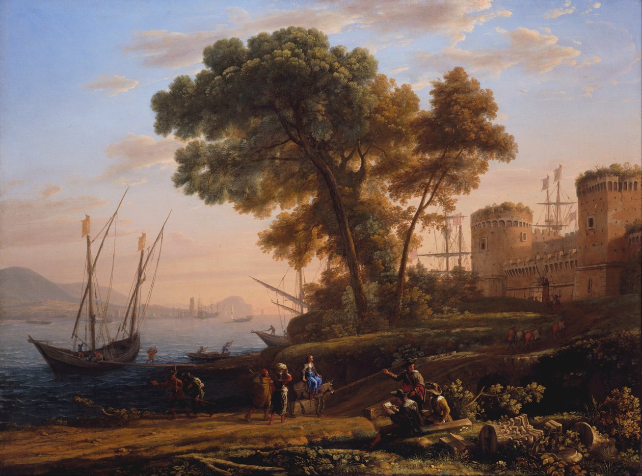 Um artista estudando da natureza de Claude Lorrain