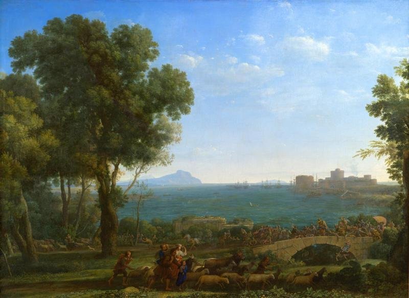 Batalha na ponte de Claude Lorrain