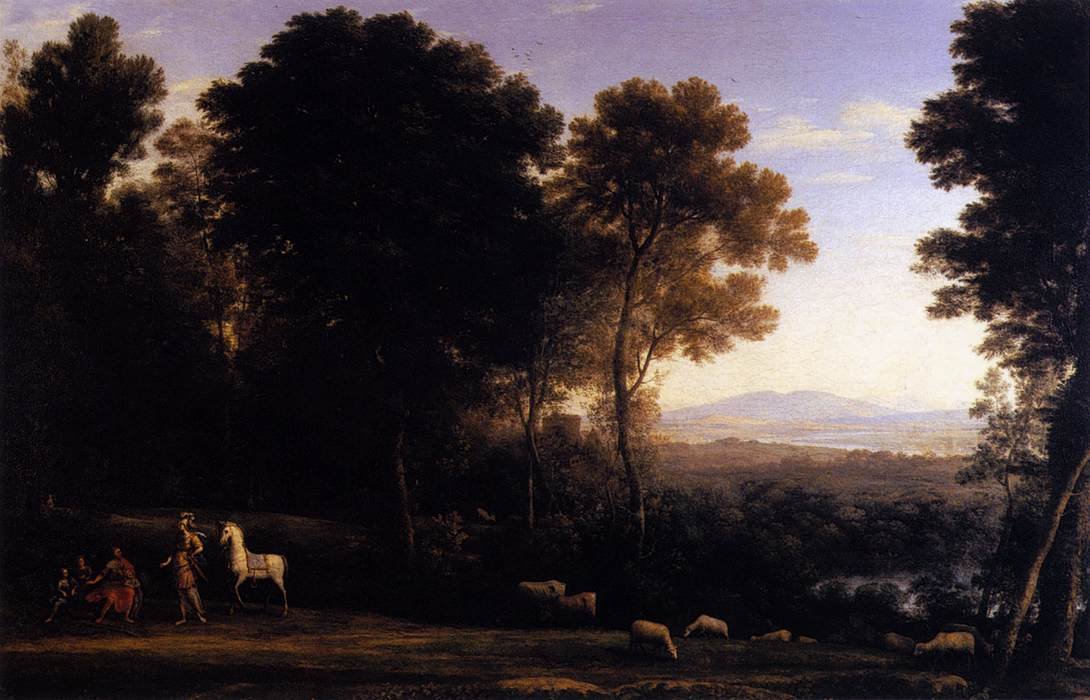 Erminia e os pastores de Claude Lorrain