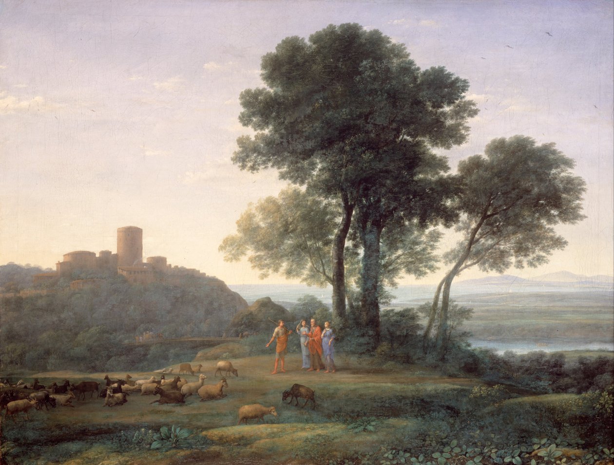 Jacó com Labão e suas filhas de Claude Lorrain