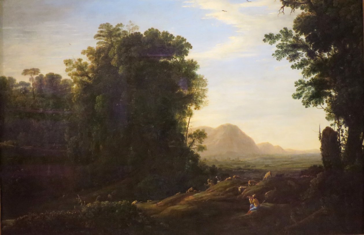 Paisagem com um pastor de tubulação de Claude Lorrain