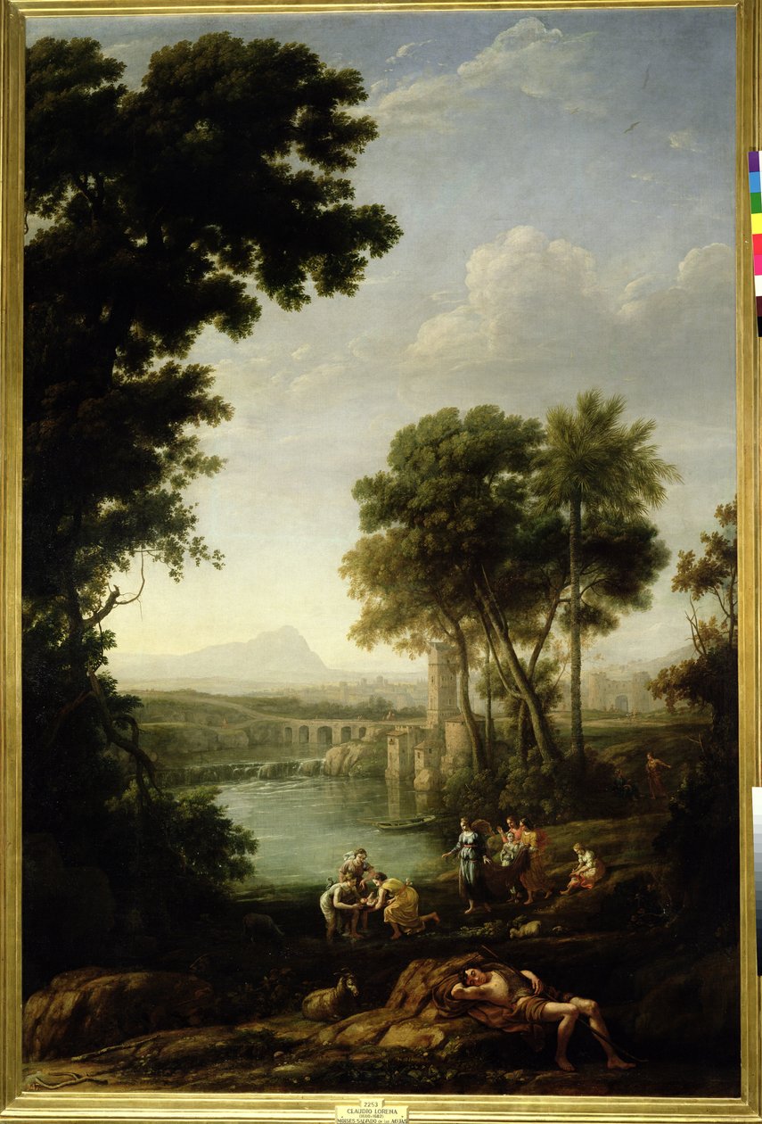 Paisagem com a descoberta de Moisés de Claude Lorrain