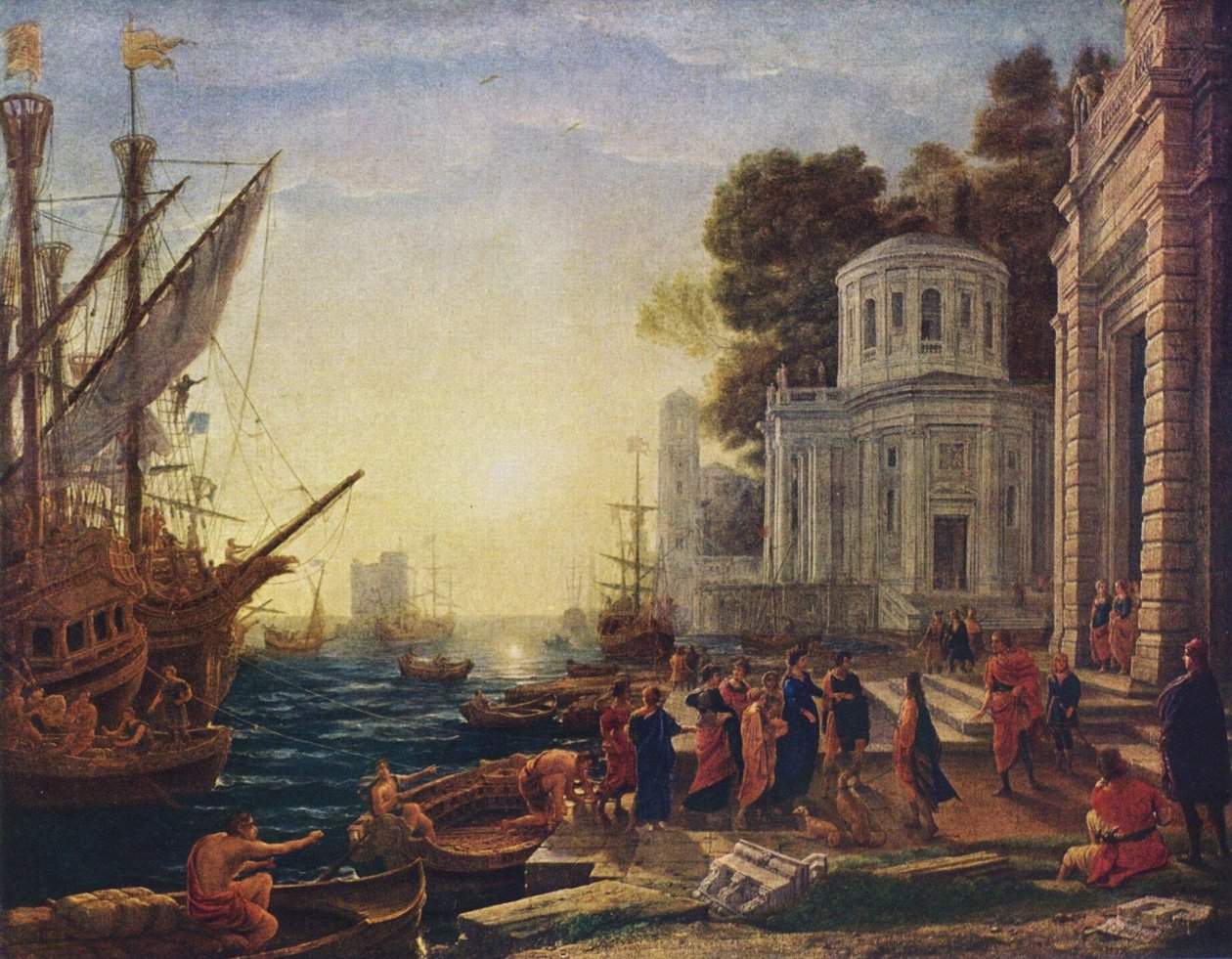 Aterrissagem de Cleopatra em Tarsos de Claude Lorrain
