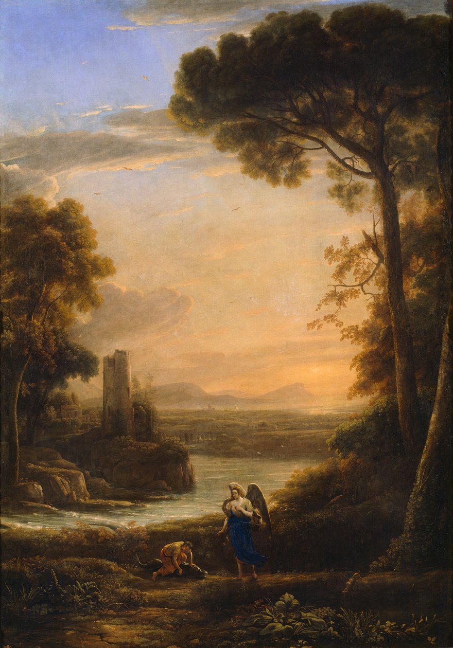 Paisagem com Tobias e o Arcanjo Raphael de Claude Lorrain