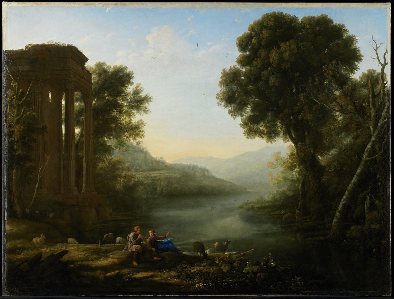 Paisagem pastoral, 1638 de Claude Lorrain