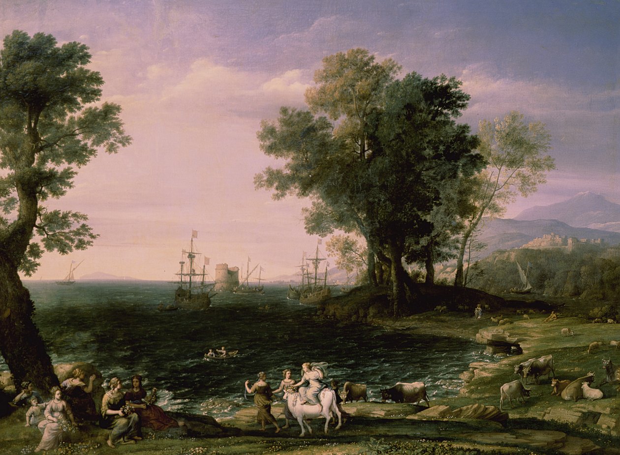 A violação de Europa, 1655 de Claude Lorrain