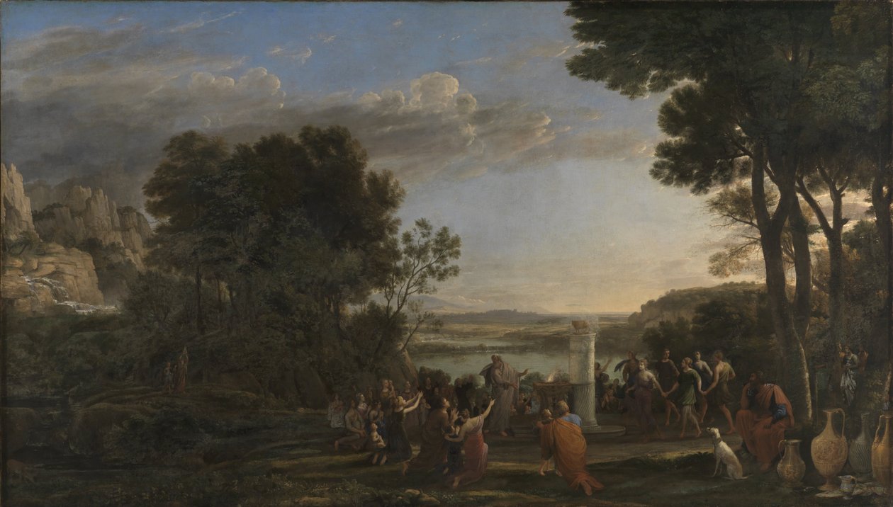 Adoração do bezerro de ouro de Claude Lorrain