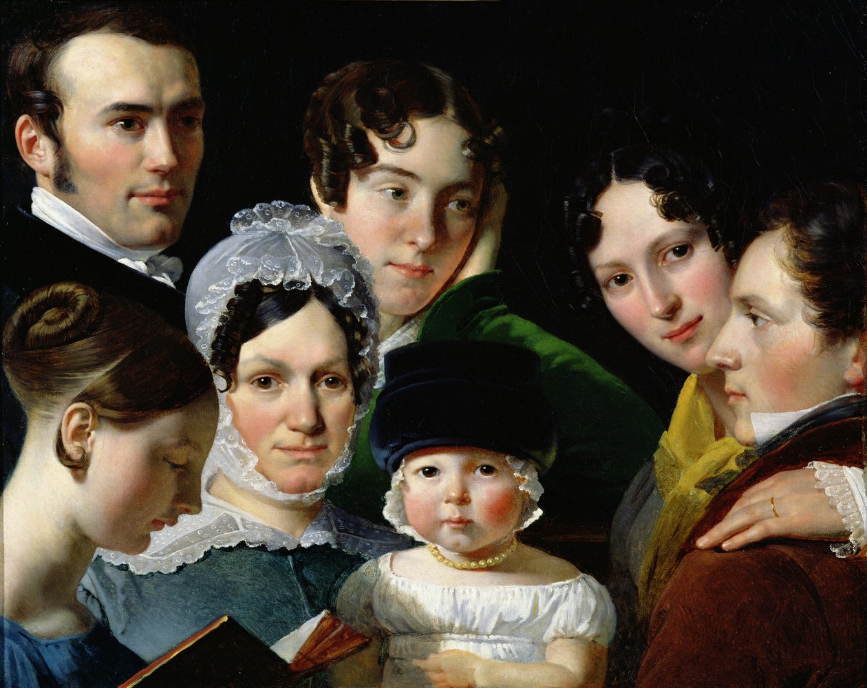 A família Dubufe em 1820 de Claude Marie Dubufe