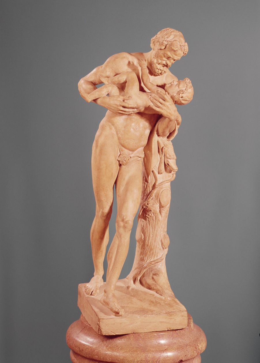 Silenus carregando o Baco infantil de Claude Michel Clodion