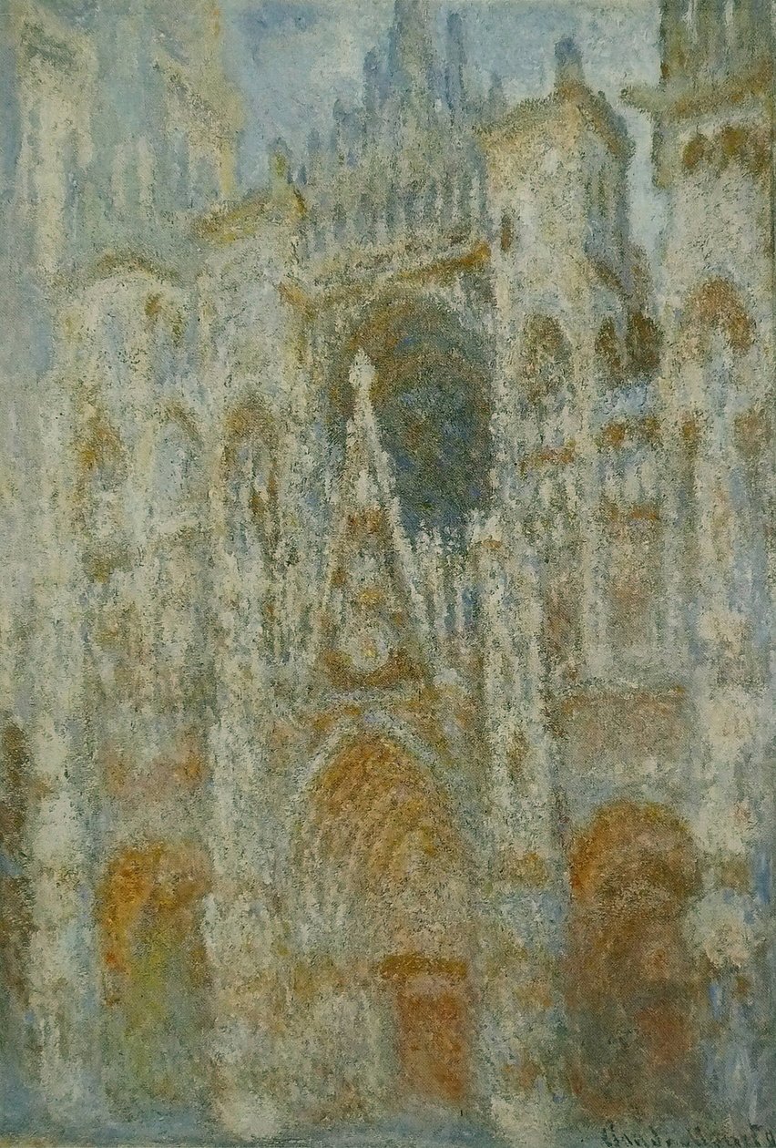 A Catedral de Rouen. O portal, sol da manhã; harmonia azul de Claude Monet