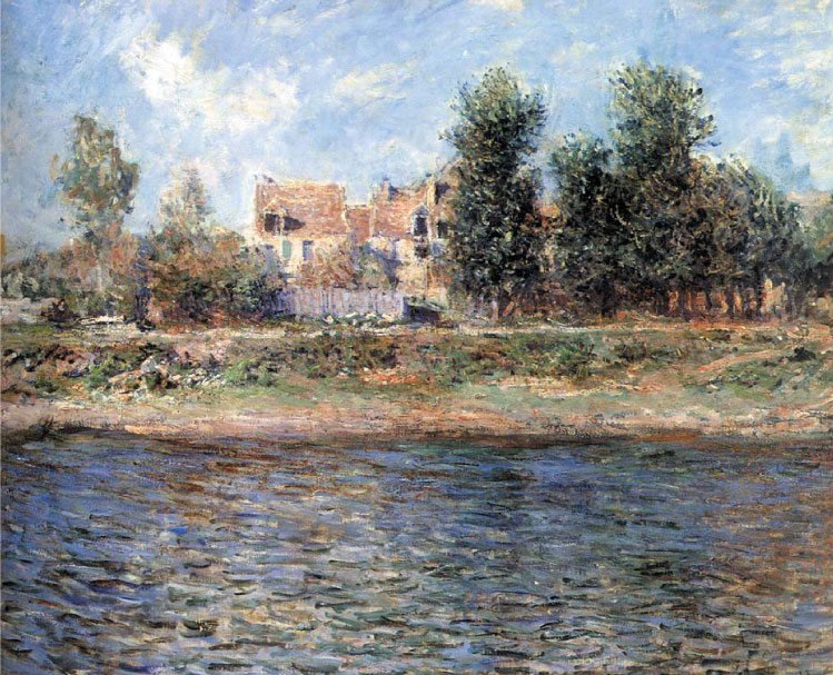 O Banco do SeinenEspanol: Bancos do SenanFrancais: Le berge de La Seinen de Claude Monet