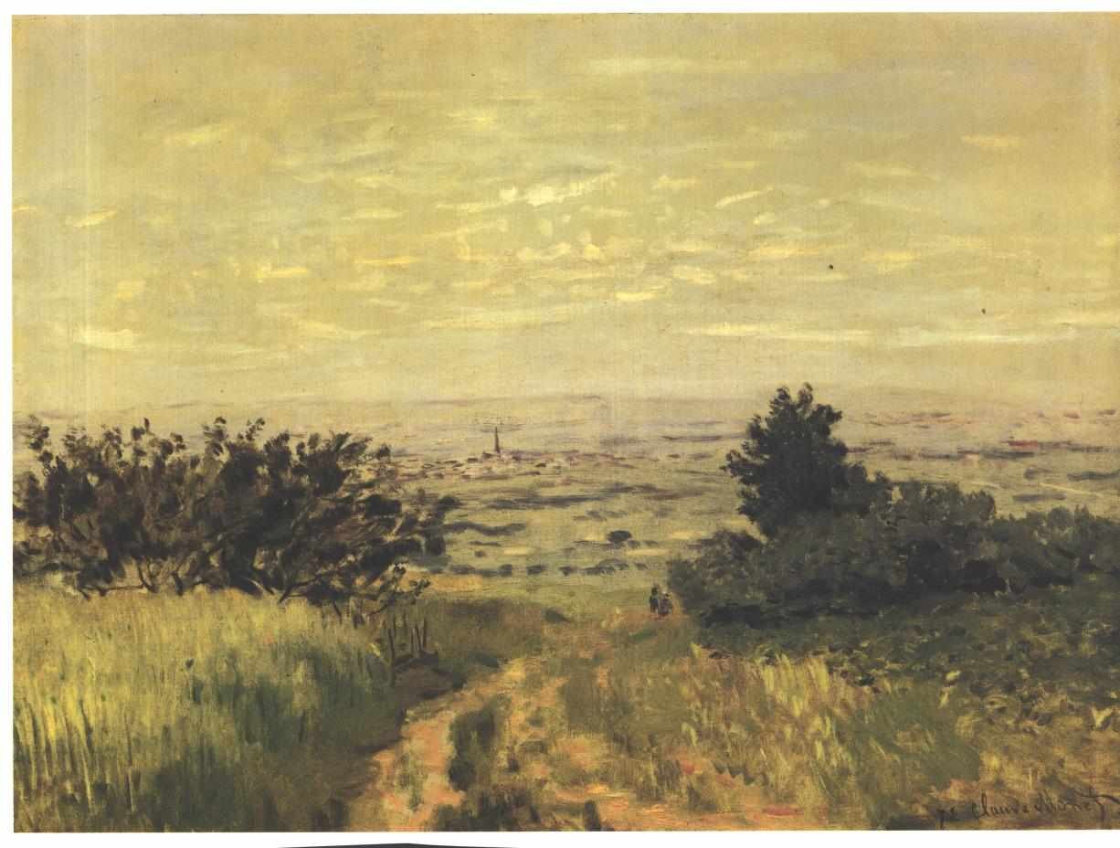 Vue de plaine a Argenteuil, coteaux de SannoisnInglês: Vista à planície de ArgenteuilnGerman: Vista da planície de Argenteuiln de Claude Monet