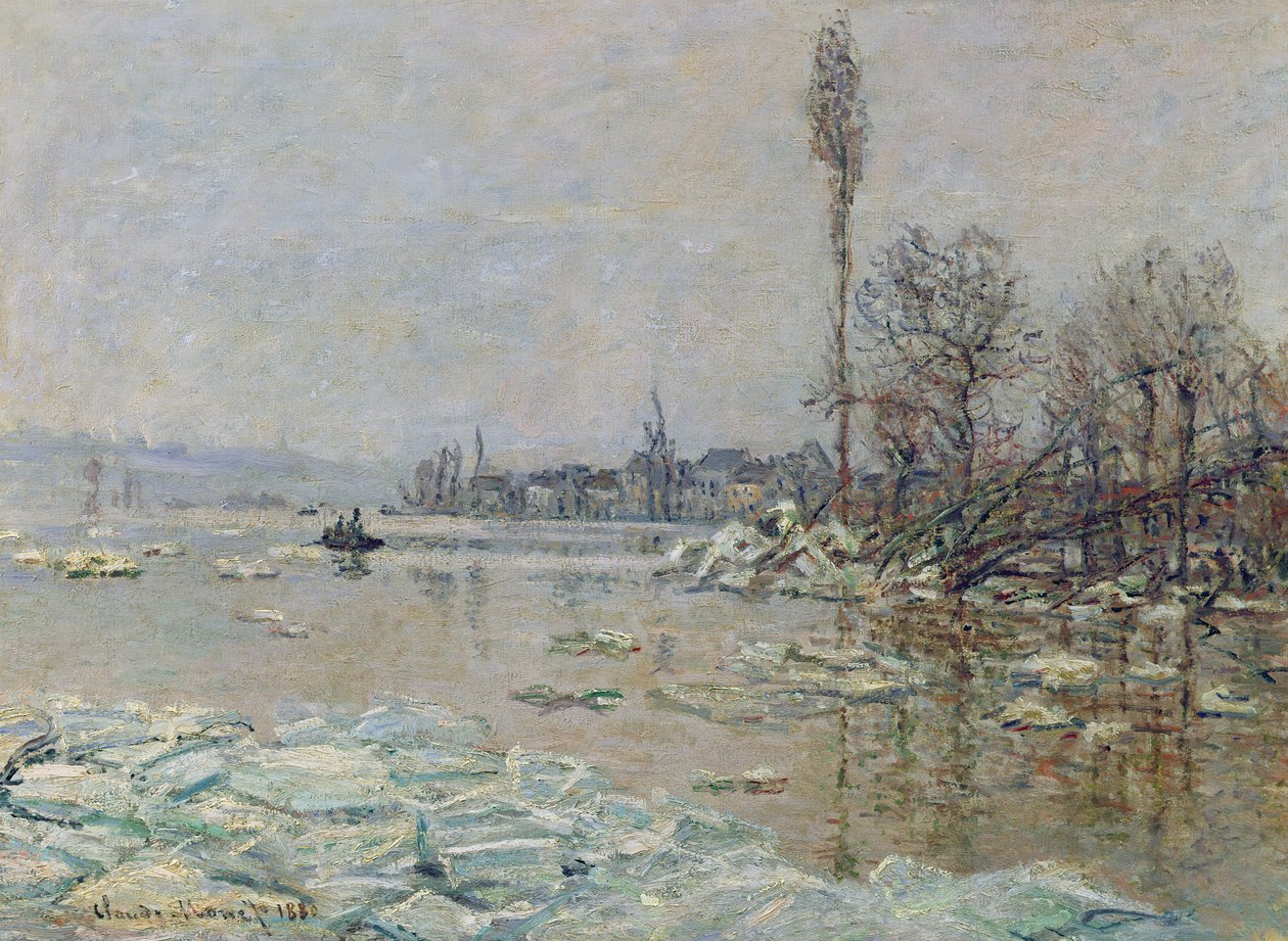 Cisão do Gelo, 1880 de Claude Monet