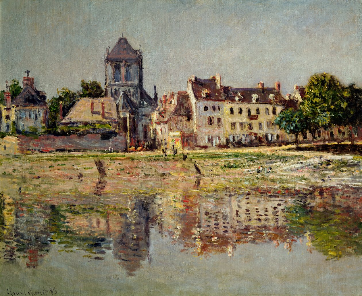 Pelo rio em Vernon, 1883 de Claude Monet