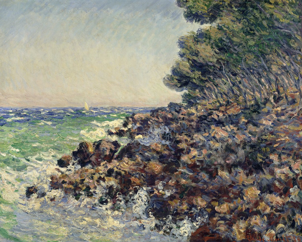 Cap Martin, 1884 de Claude Monet