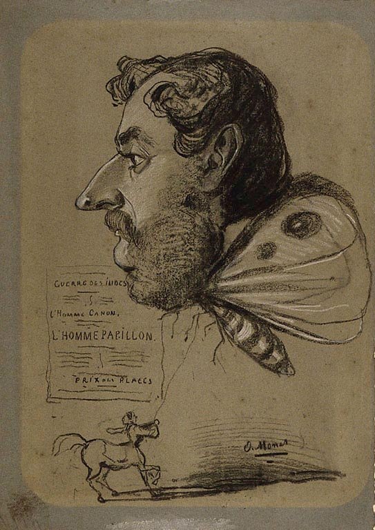 Caricatura de Jules Didier de Claude Monet