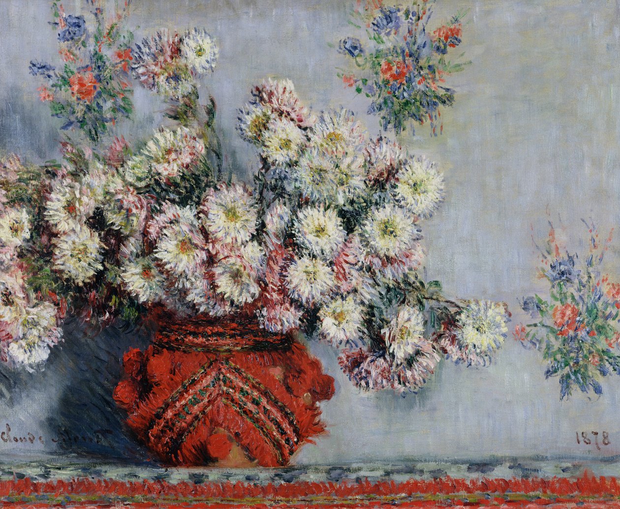 Crisântemos, 1878 de Claude Monet