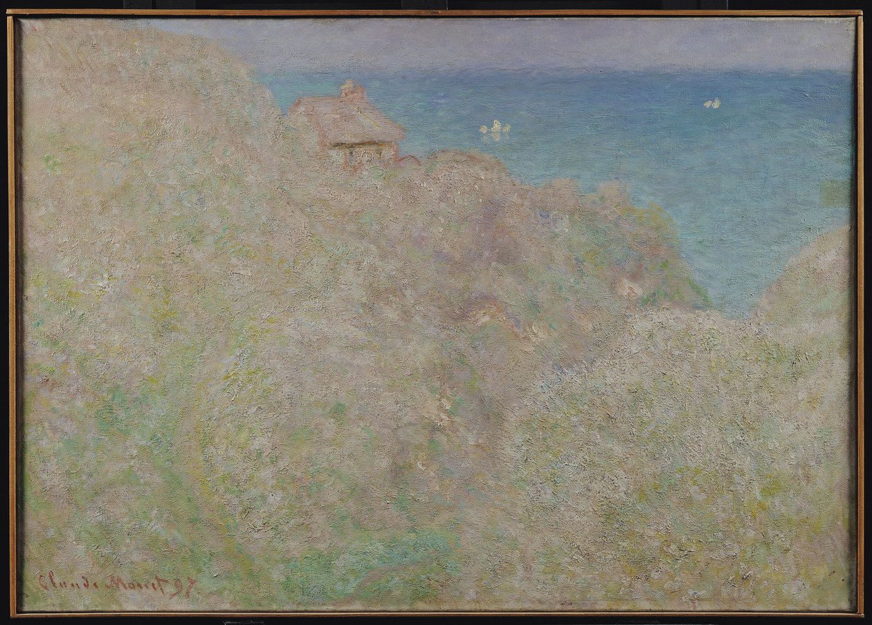 Penhascos em Varengeville, 1897 de Claude Monet