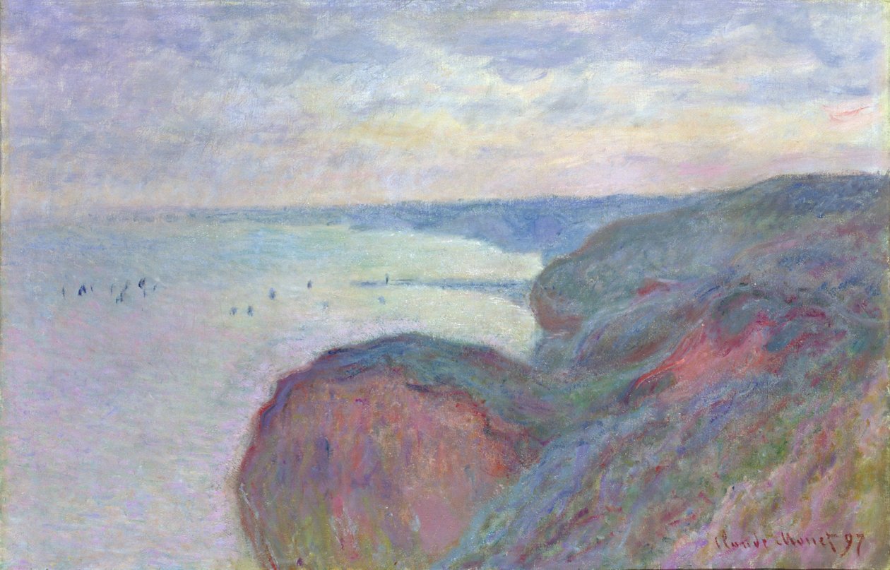 Penhascos perto de Dieppe, 1897 de Claude Monet