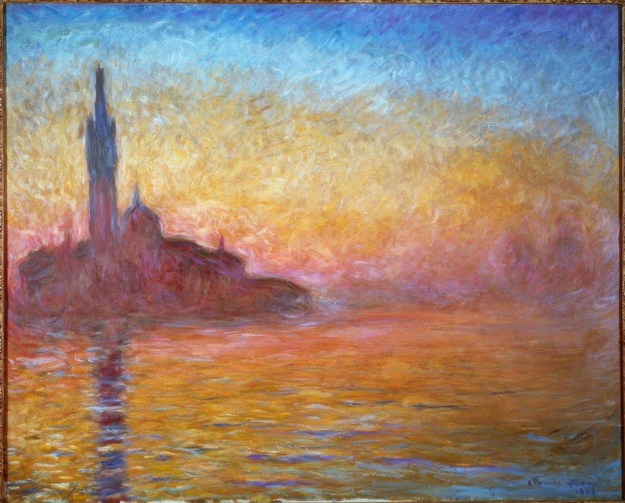 Crepúsculo em Veneza de Claude Monet