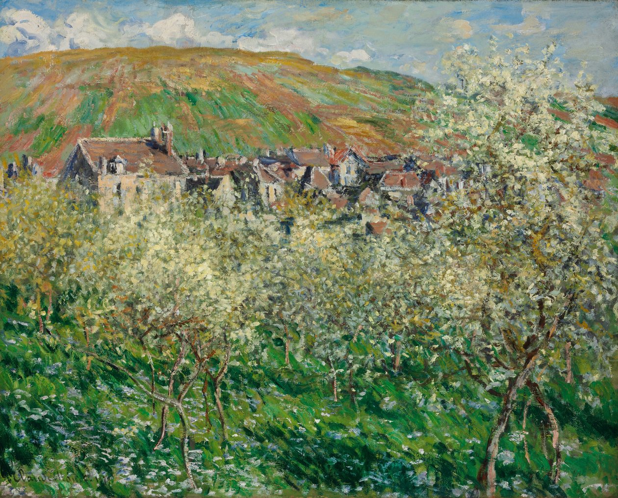 Árvores de ameixa de Claude Monet