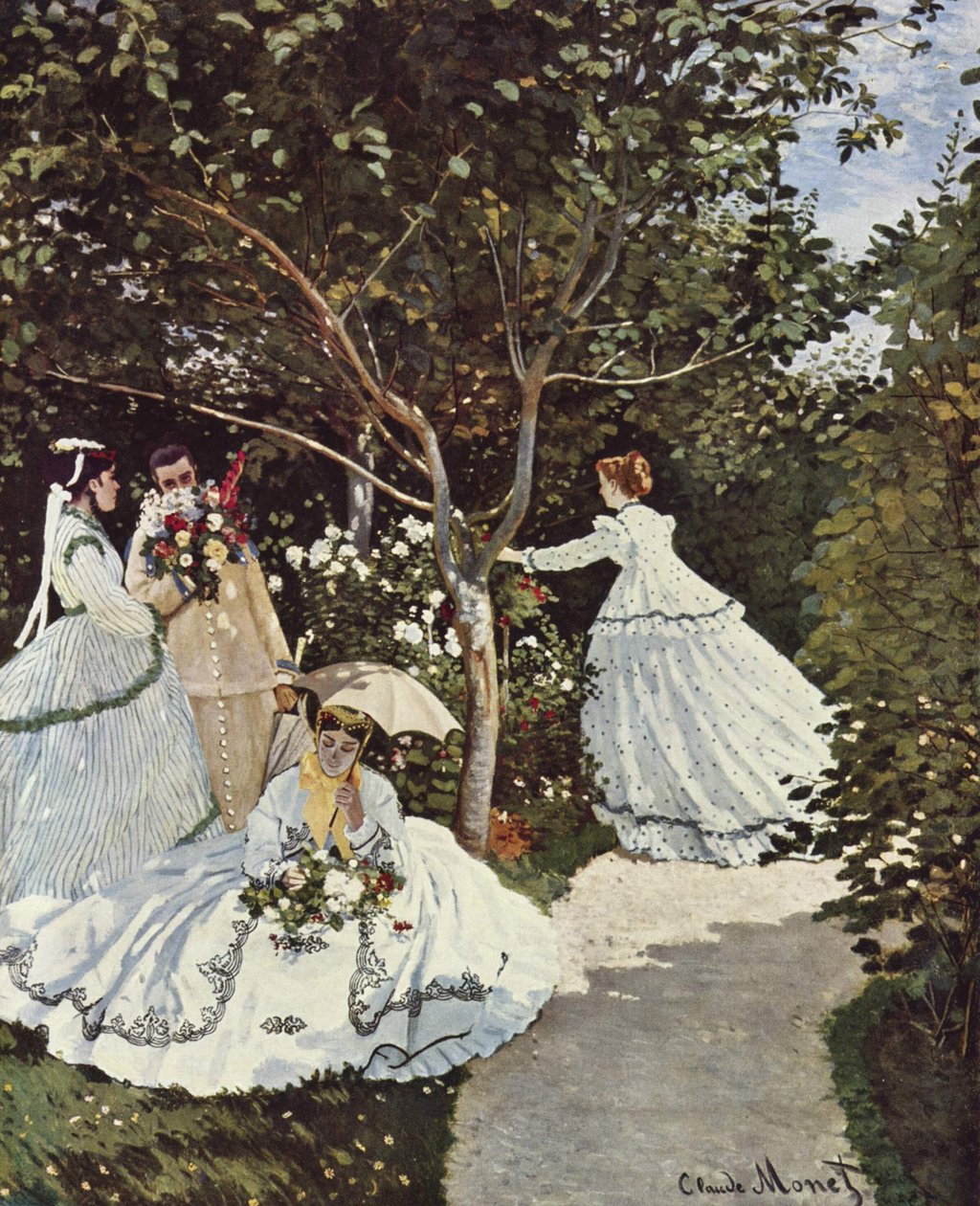 Mulheres no jardim de Claude Monet