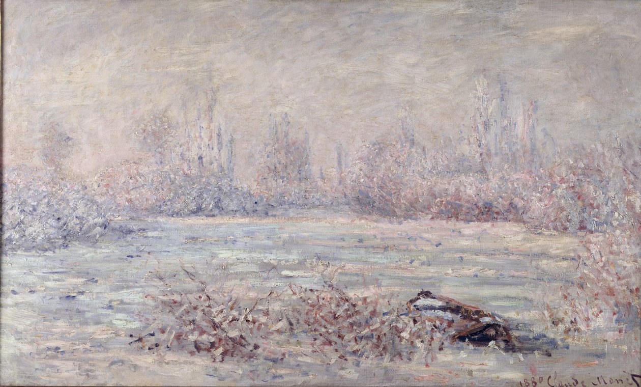 Geada perto de Vetheuil, 1880 de Claude Monet