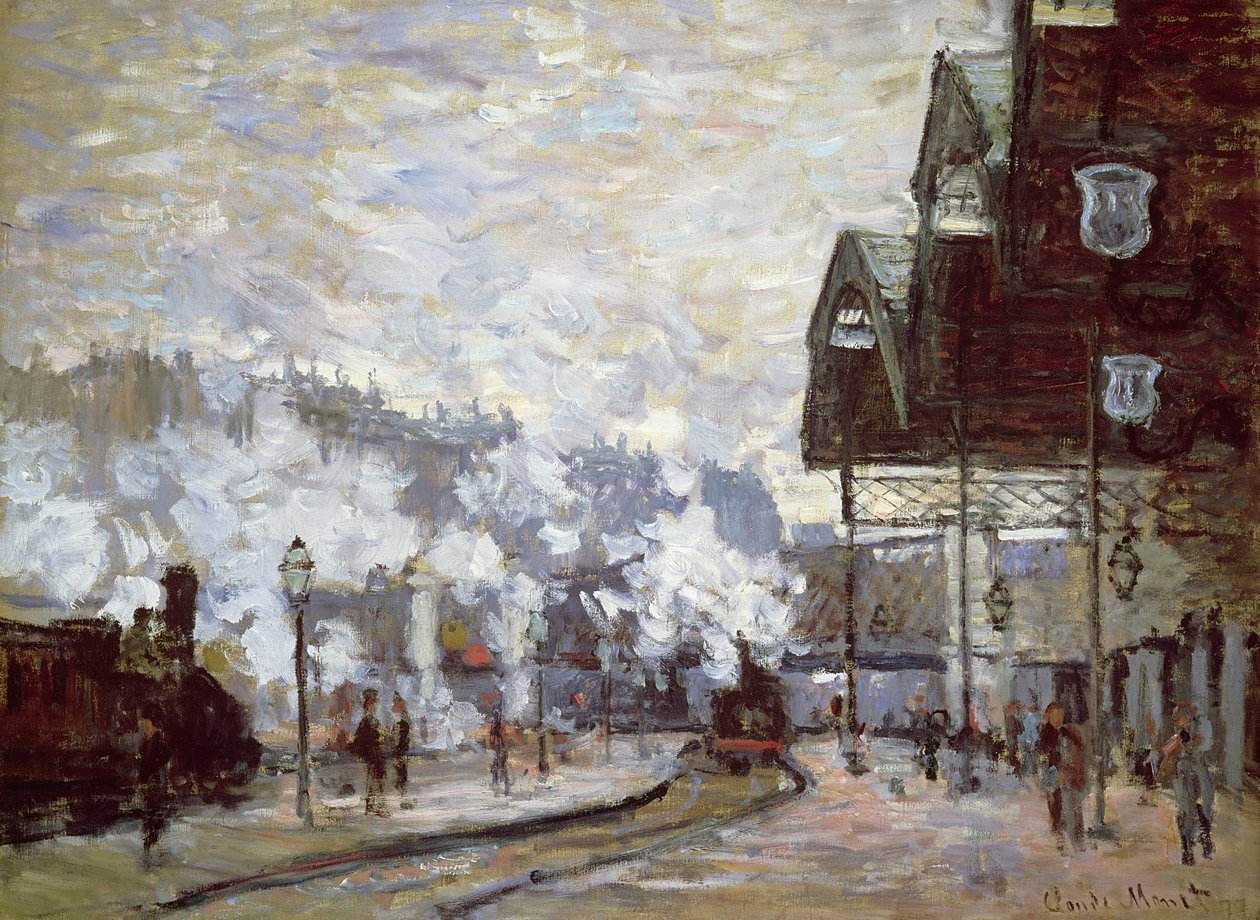 Gare Saint-Lazare, Paris, 1877 de Claude Monet