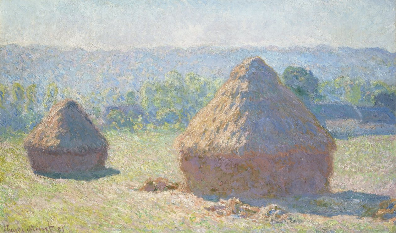Monte de feno, final do verão de Claude Monet