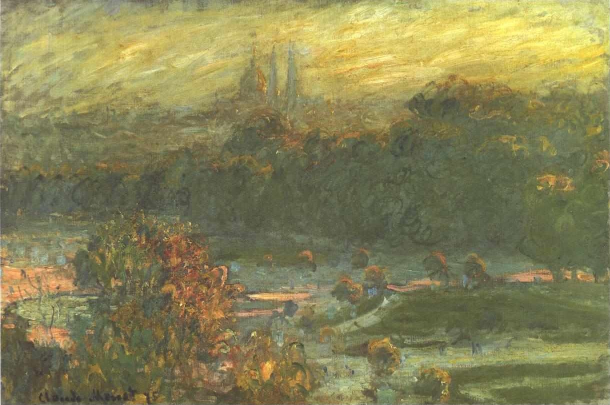 Jardim das Tulherias de Claude Monet