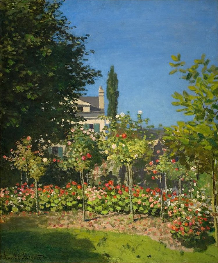 Jardim em flor de Claude Monet
