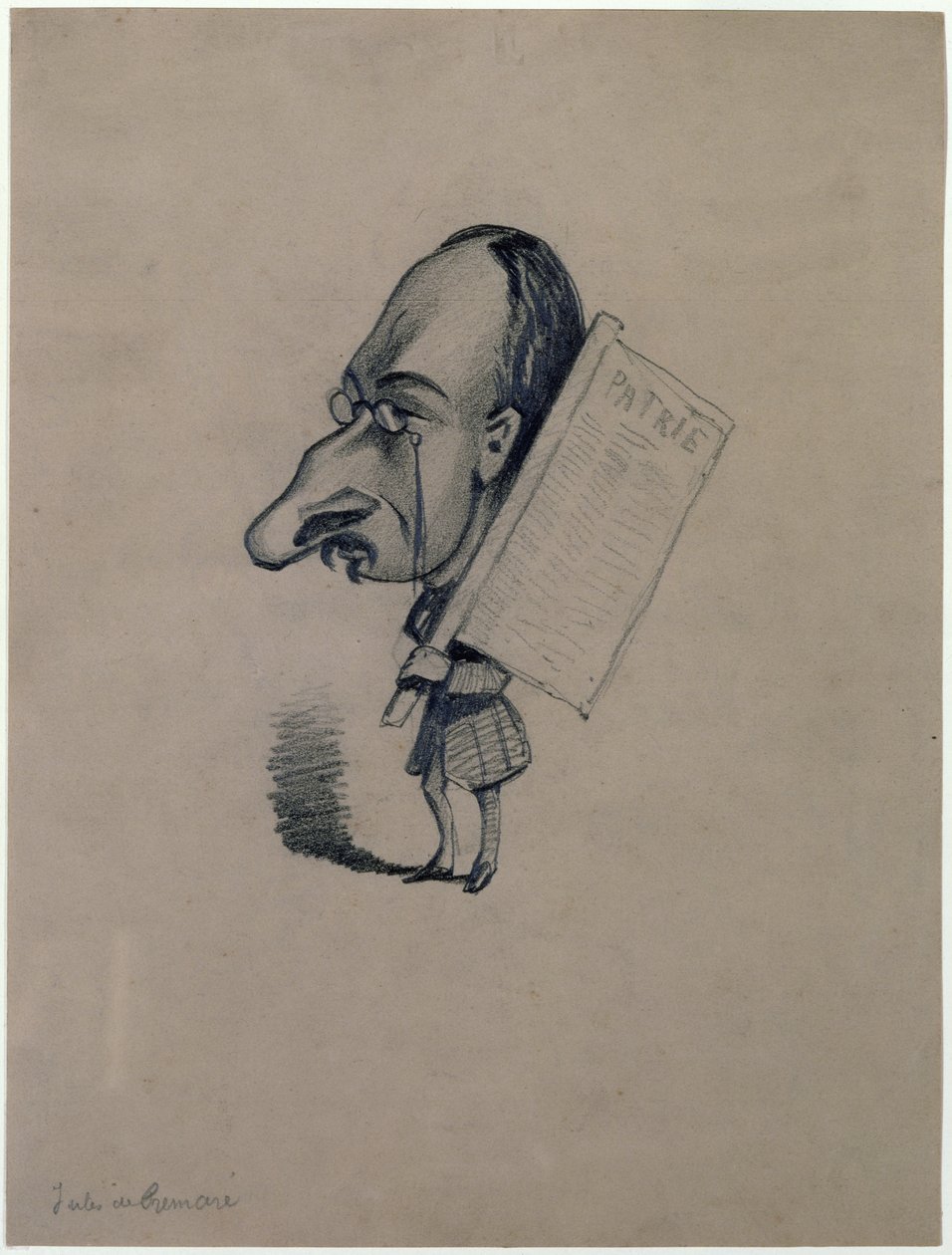 Jules de Premaray (1819-68) de uma fotografia de Nadar, c.1858 de Claude Monet