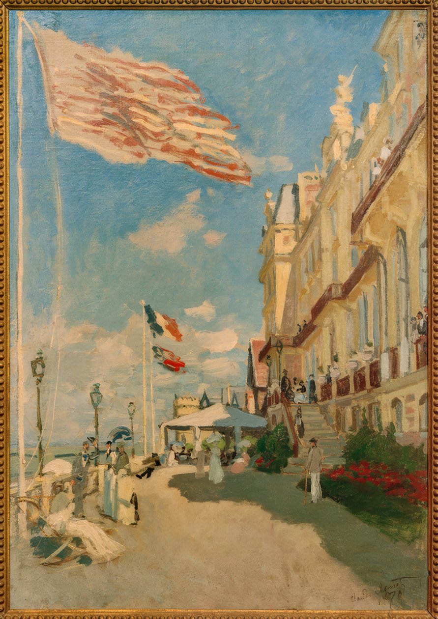 O Hotel des Roches noirs, Trouville de Claude Monet