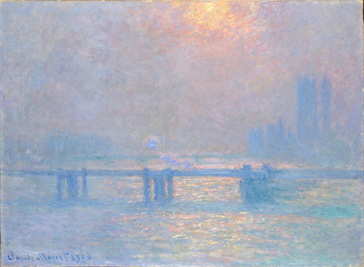 O Tâmisa na Charing Cross de Claude Monet