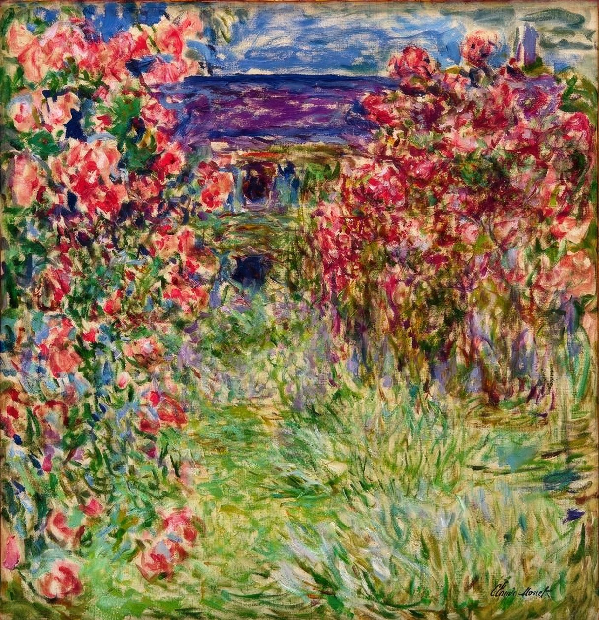A casa nas rosas de Claude Monet