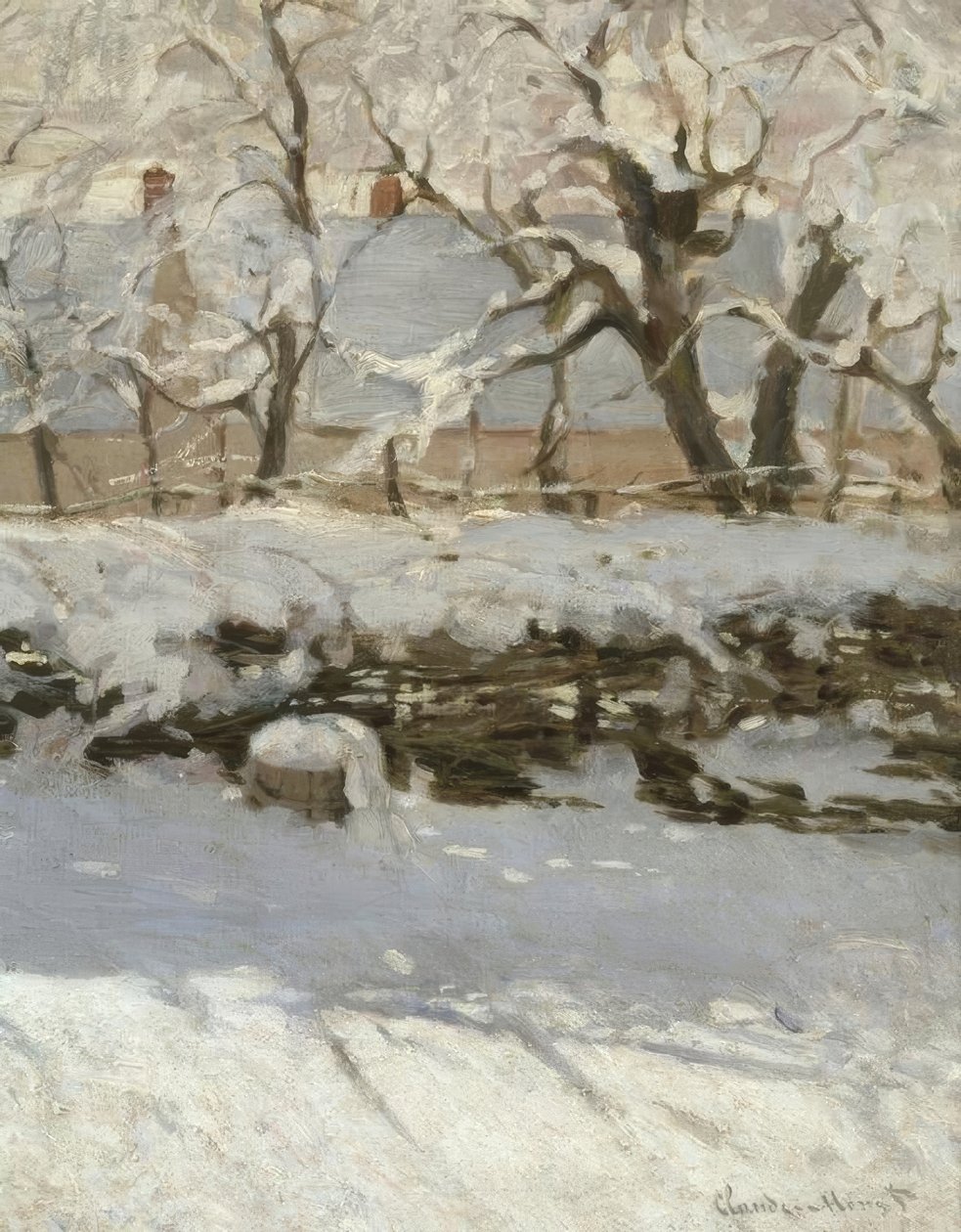 La pie (A pega) de Claude Monet