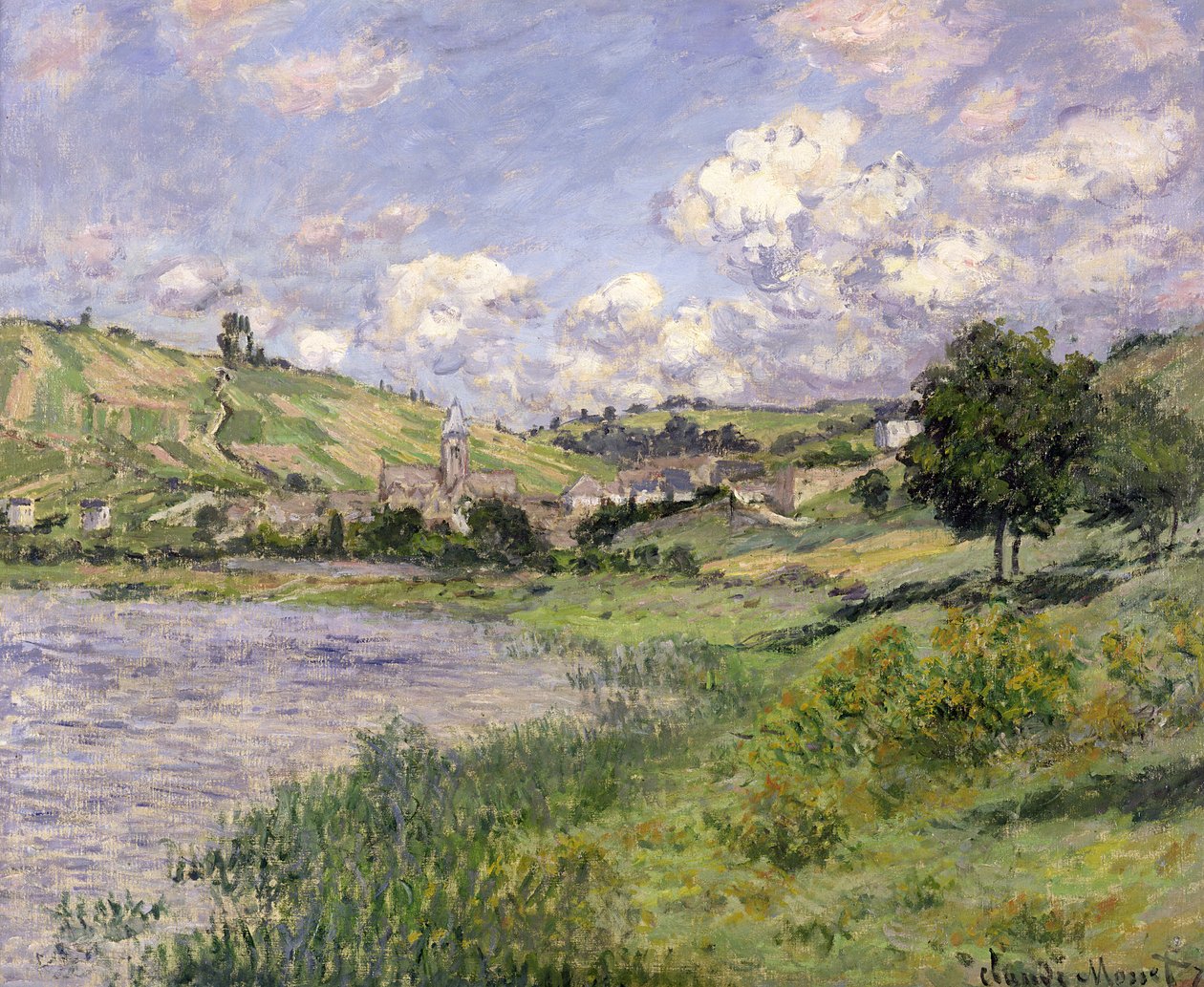 Paisagem, Vetheuil, 1879 de Claude Monet