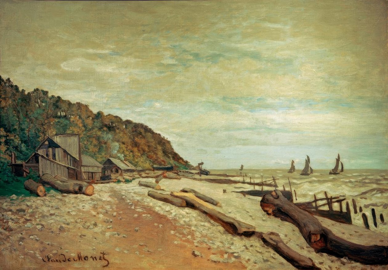 O estaleiro perto de Honfleur de Claude Monet
