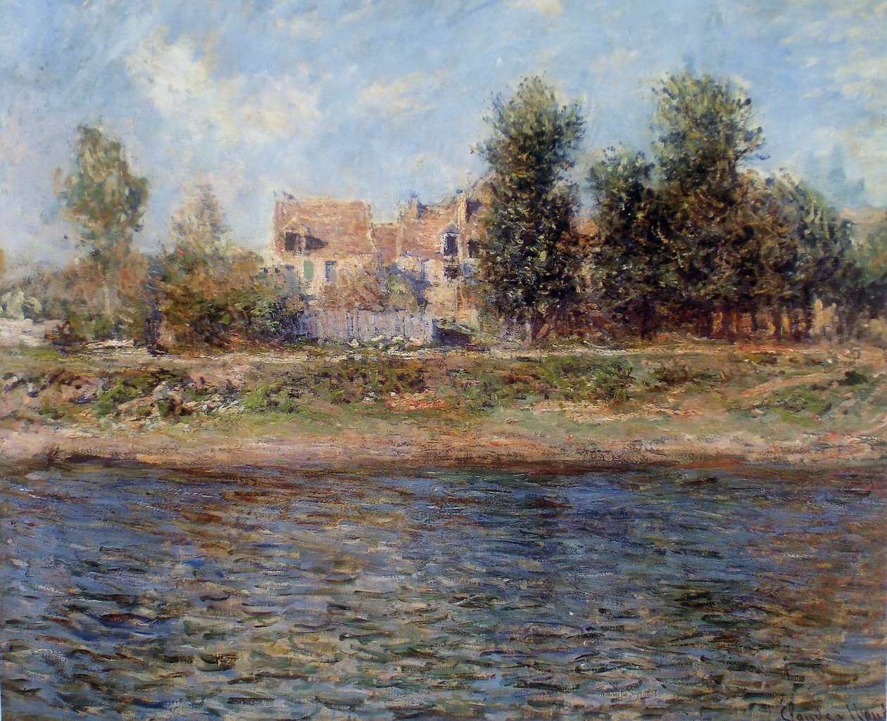 O banco do rio Sena de Claude Monet