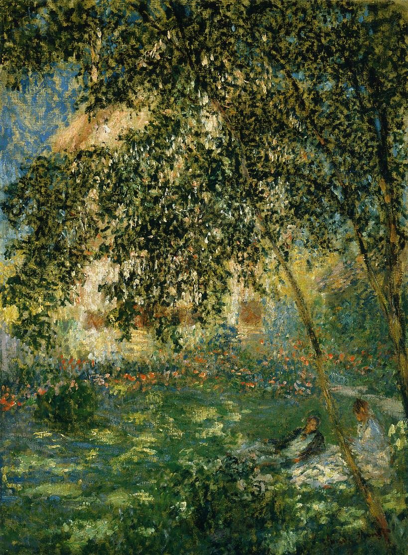 Descanse no jardim, Argenteuil de Claude Monet