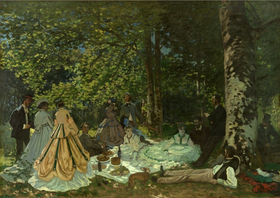 Almoço na relva de Claude Monet
