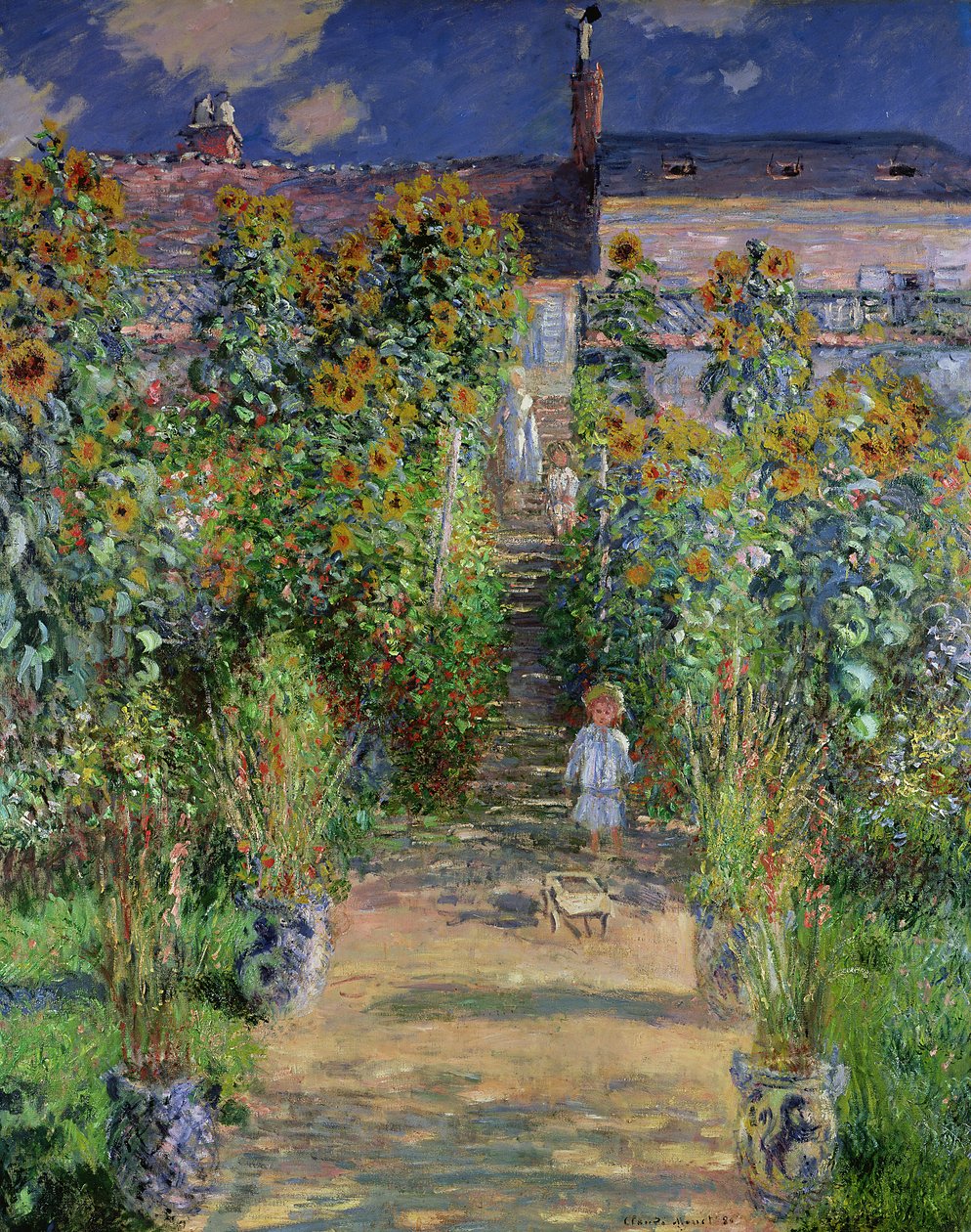 Monets jardim em Vétheuil (1880) de Claude Monet
