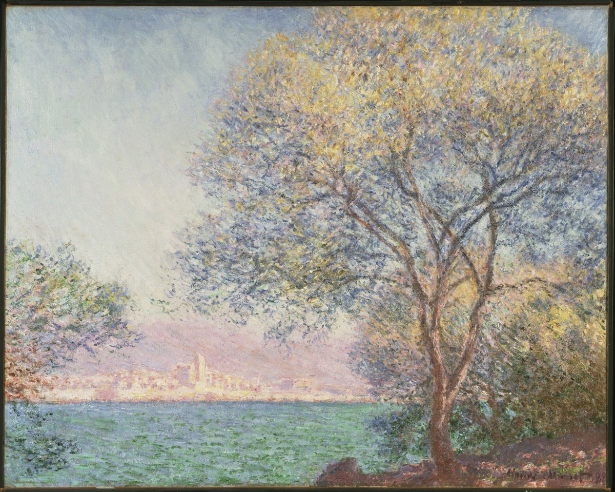 Manhã, em, antibes de Claude Monet