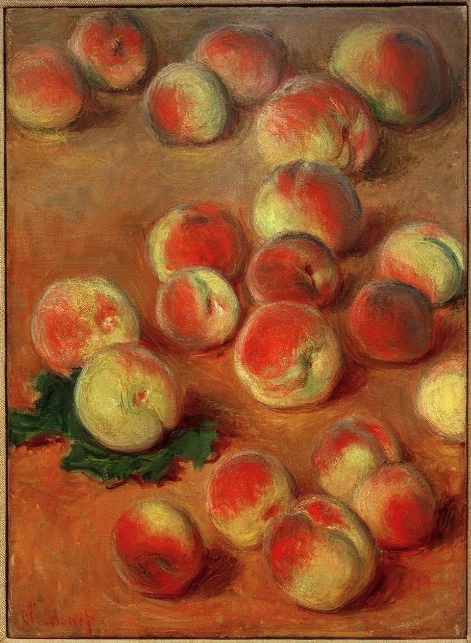 pêssegos de Claude Monet