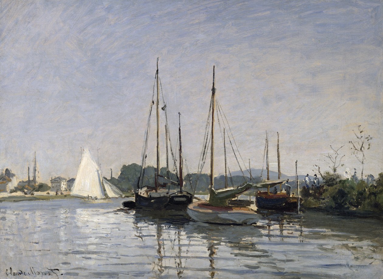 Barcos de recreio, Argenteuil, c.1872-3 de Claude Monet