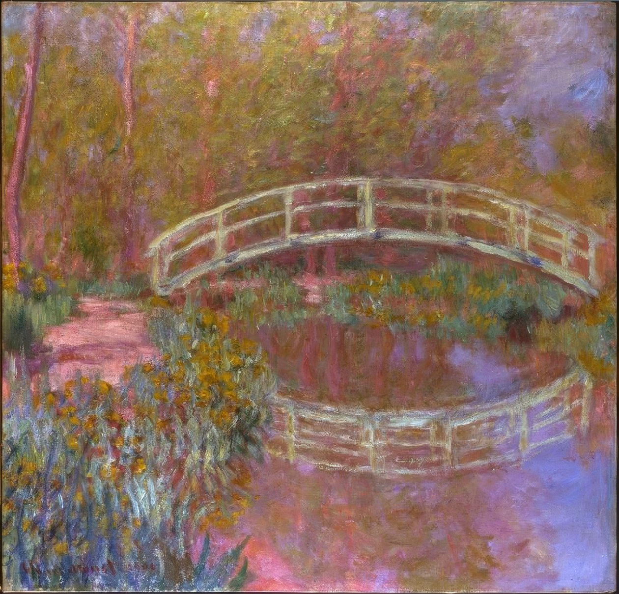 Ponte no jardim de Monet de Claude Monet