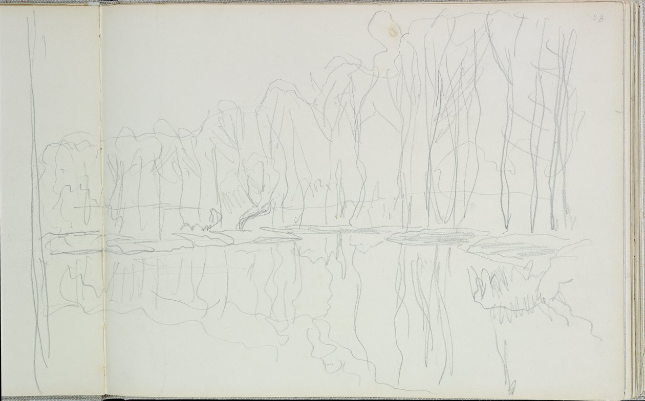 Choupos no rio Epte de Claude Monet