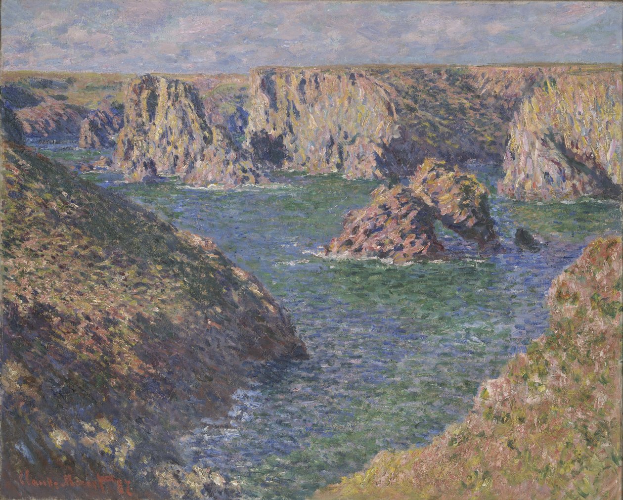 Port-Domois, Belle Isle, 1887 de Claude Monet