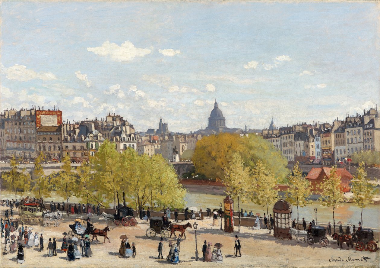Quai du Louvre, Paris, 1866-67 de Claude Monet